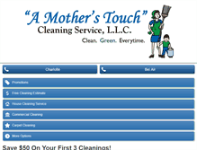 Tablet Screenshot of amotherstouchcleaningservice.com